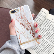 Load image into Gallery viewer, Fashion Marble gold bar Phone Case