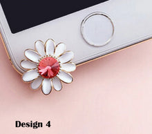 Load image into Gallery viewer, Flower Rhinestone Headphones Dust Plug