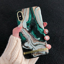 Load image into Gallery viewer, Fashion Marble gold bar Phone Case