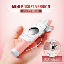 Load image into Gallery viewer, Selfie-Stick Monopod With Button Mirror