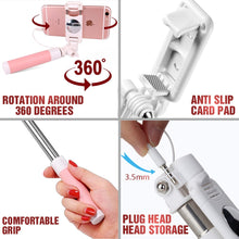 Load image into Gallery viewer, Selfie-Stick Monopod With Button Mirror