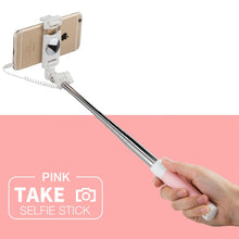 Load image into Gallery viewer, Selfie-Stick Monopod With Button Mirror