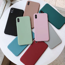 Load image into Gallery viewer, Solid Color Silicone Couple Case