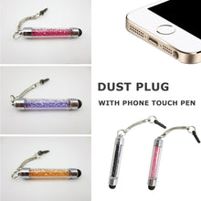 Load image into Gallery viewer, Stylus Pen Mini Diamonds Dust Plug